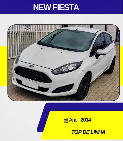 Carro Ford Fiesta Hatch 2014 SE 1.0 RoCam (Flex)