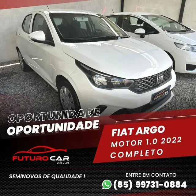 Carro Fiat Argo 2022 1.0