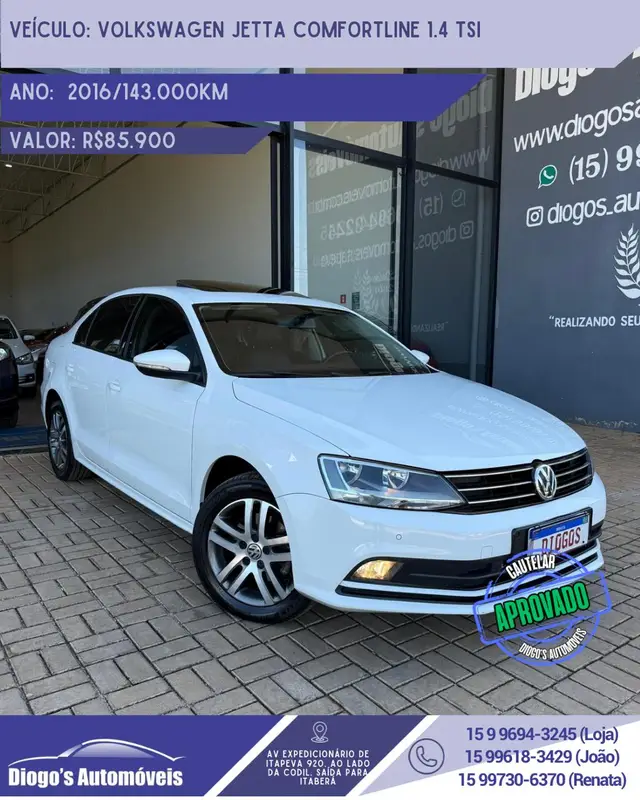 Carro Volkswagen Jetta 2016 1.4 TSI Comfortline Tiptronic
