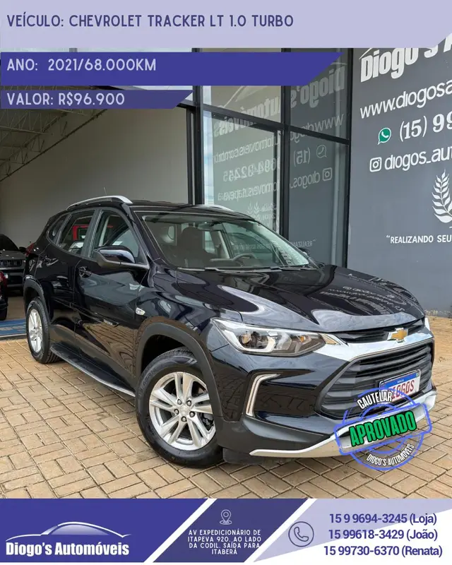 Carro Chevrolet Tracker 2021 LT 1.0 Turbo (Flex) (Aut)