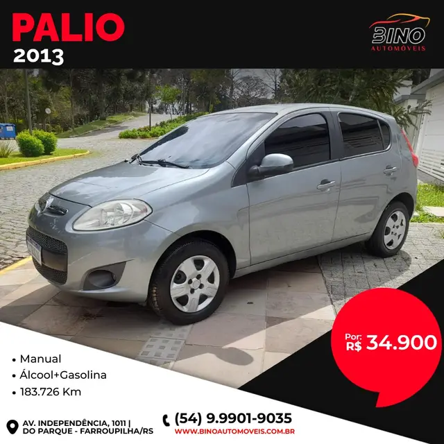Carro Fiat Palio 2013 Attractive 1.0 8V (Flex)