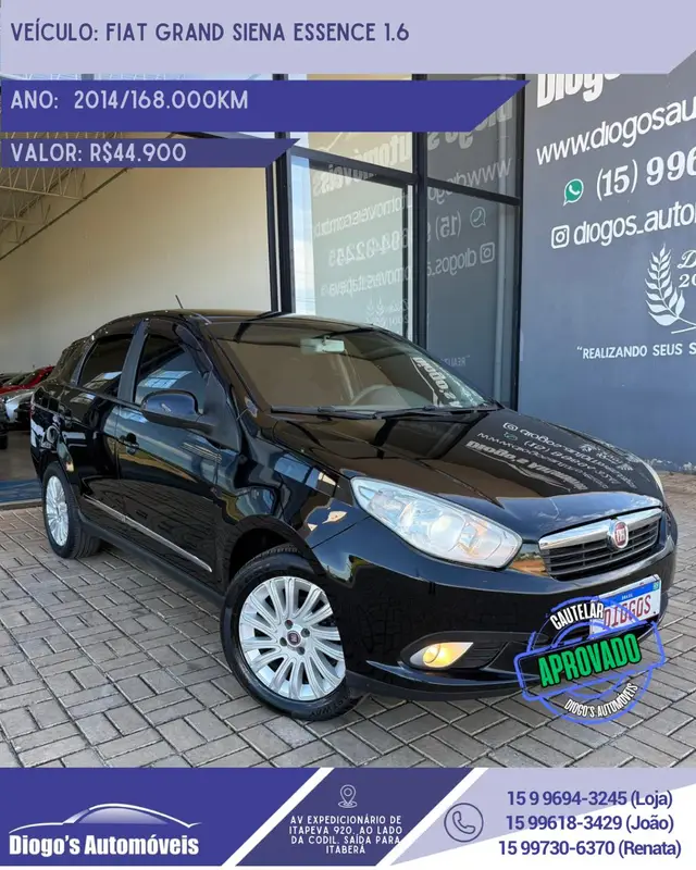 Carro Fiat Grand Siena 2014 Essence 1.6 16V (Flex)