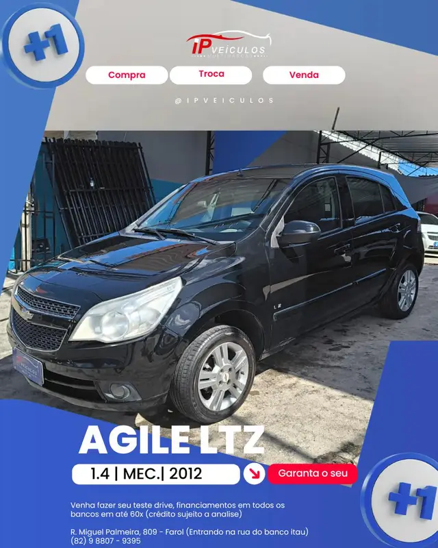 Carro Chevrolet Agile 2012 LTZ 1.4 8V (Flex)