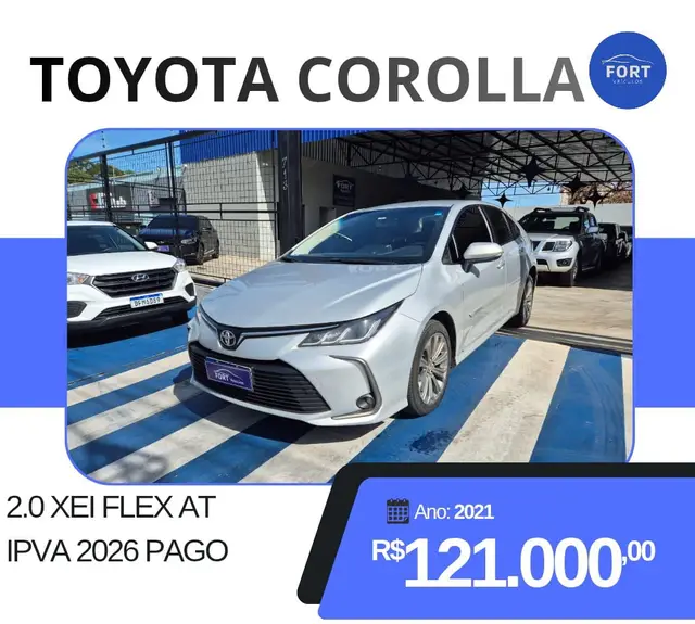Carro Toyota Corolla 2021 XEi 2.0 Flex 16V Aut.