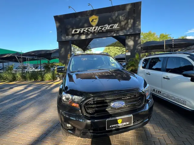 Carro Ford Ranger Cabine Dupla 2023 Black 2.2 Turbodiesel 4x2 (Aut)