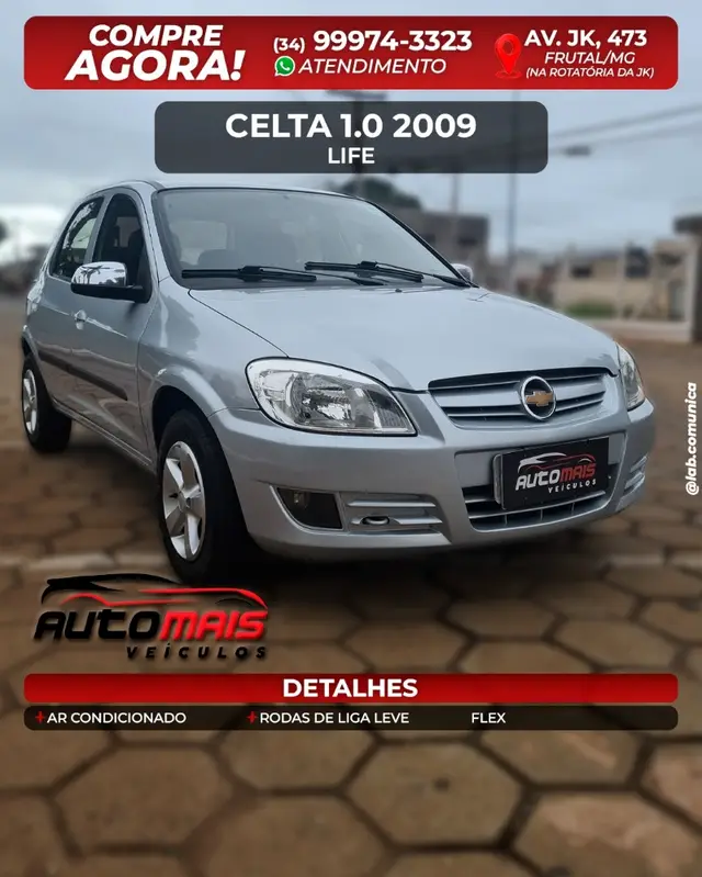 Carro Chevrolet Celta 2009 Life 1.0 VHCE (Flex) 4p