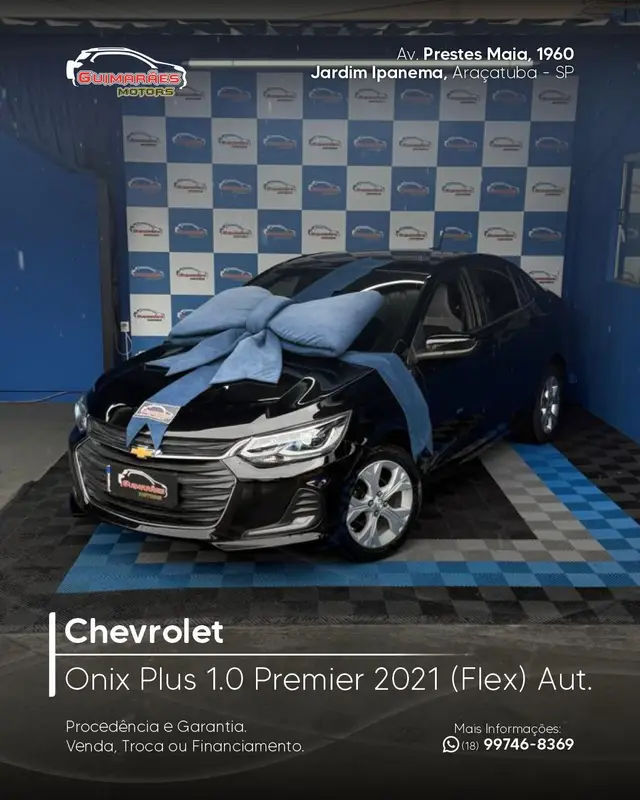 Carro Chevrolet Onix Plus 2021 1.0 Premier II Turbo Flex (Aut)