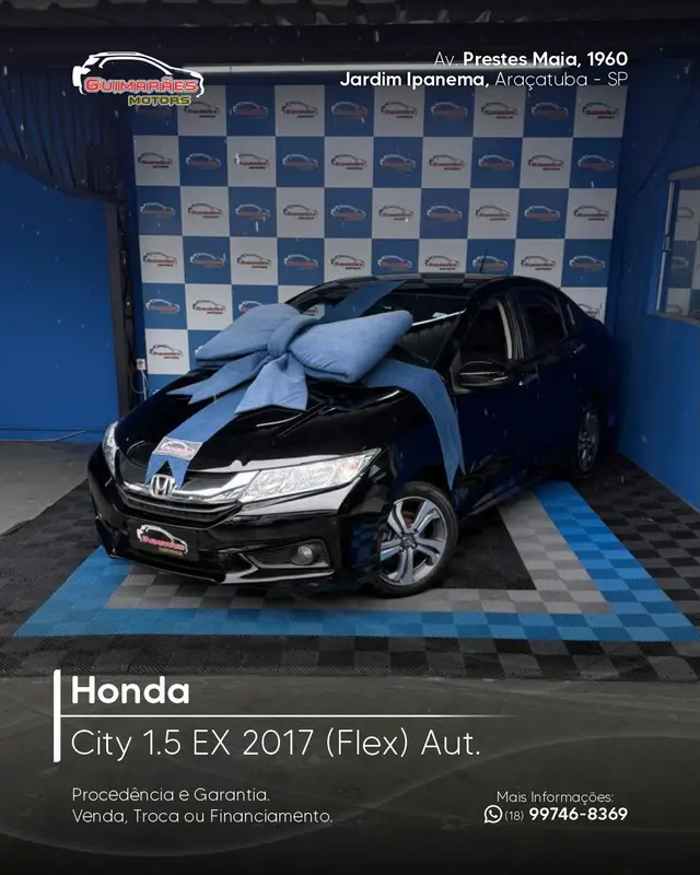Carro Honda City 2017 EX 1.5 CVT (Flex)