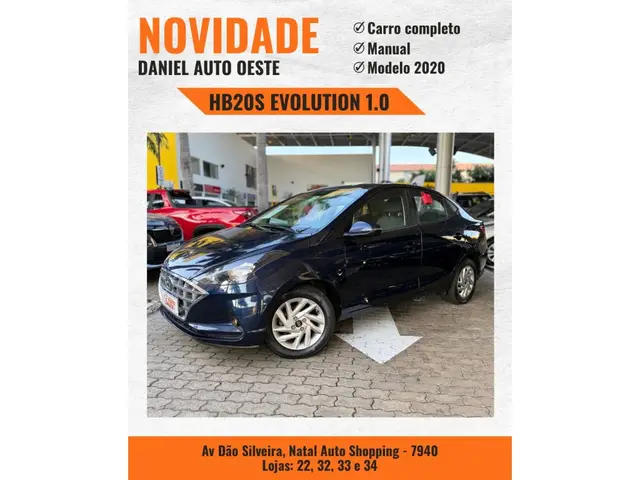 Carro Hyundai HB20S 2020 1.0 Evolution (Flex)