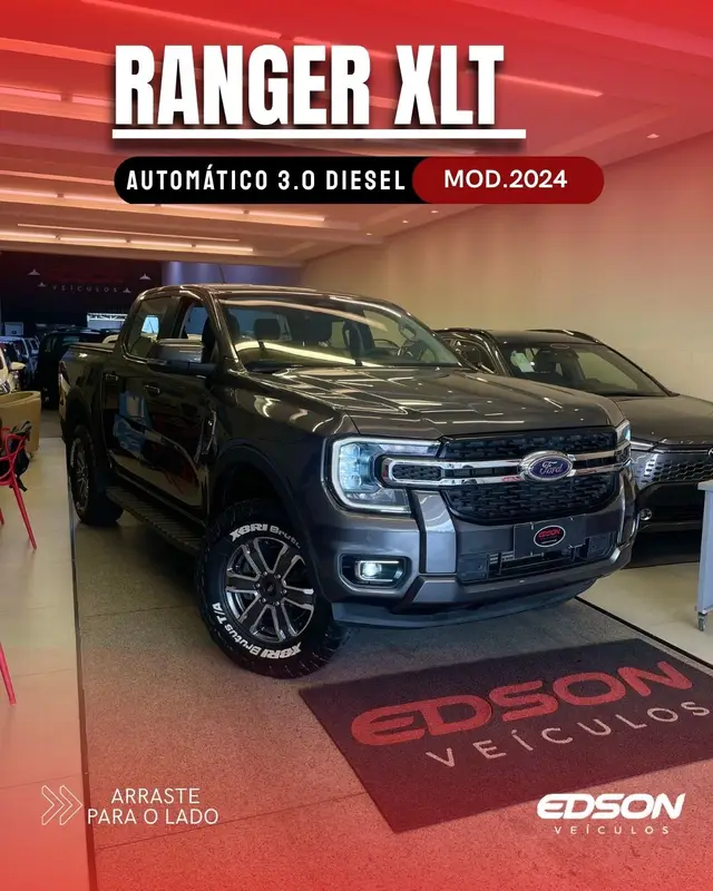 Carro Ford Ranger Cabine Dupla 2024 XLT 3.0