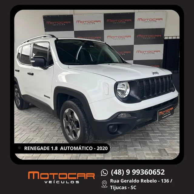 Carro Jeep Renegade 2020 1.8 4x2 (Aut) (Flex) (PCD)