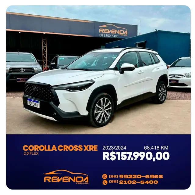 Carro Toyota Corolla Cross 2024 XRE 2.0
