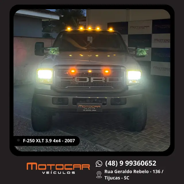 Carro Ford F-250 2007 XLT 4x2 3.9 (Cab Dupla)