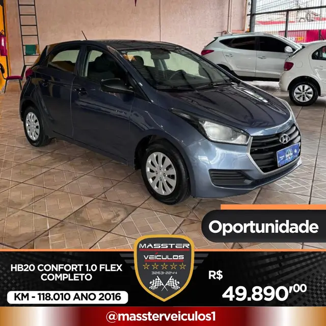 Carro Hyundai HB20 2016 1.0 Comfort (Flex)