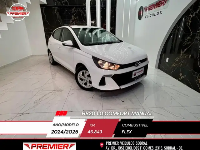 Carro Hyundai HB20 2025 Comfort 1.0 (Flex)