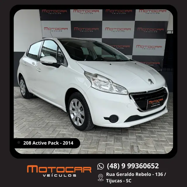 Carro Peugeot 208 2014 Active Pack 1.5 8V (Flex)