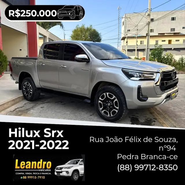 Carro Toyota Hilux Cabine Dupla 2022 SRX 2.8 TDI CD 4x4 (Aut)
