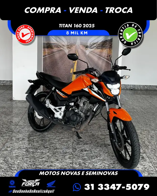 Moto Honda CG 160 2025 Titan