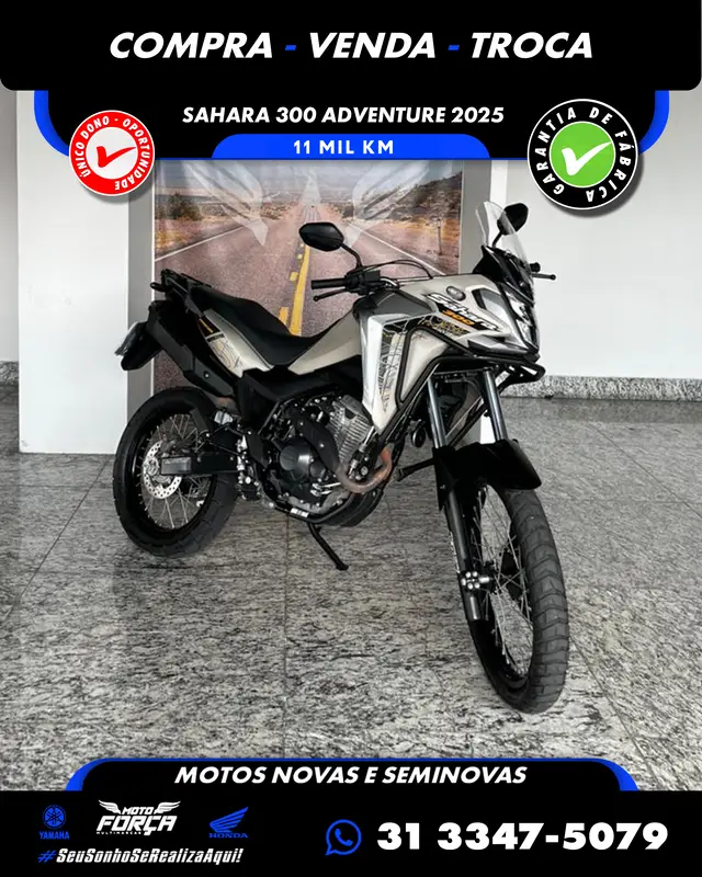 Moto Honda XRE Sahara 300 2025 Adventure