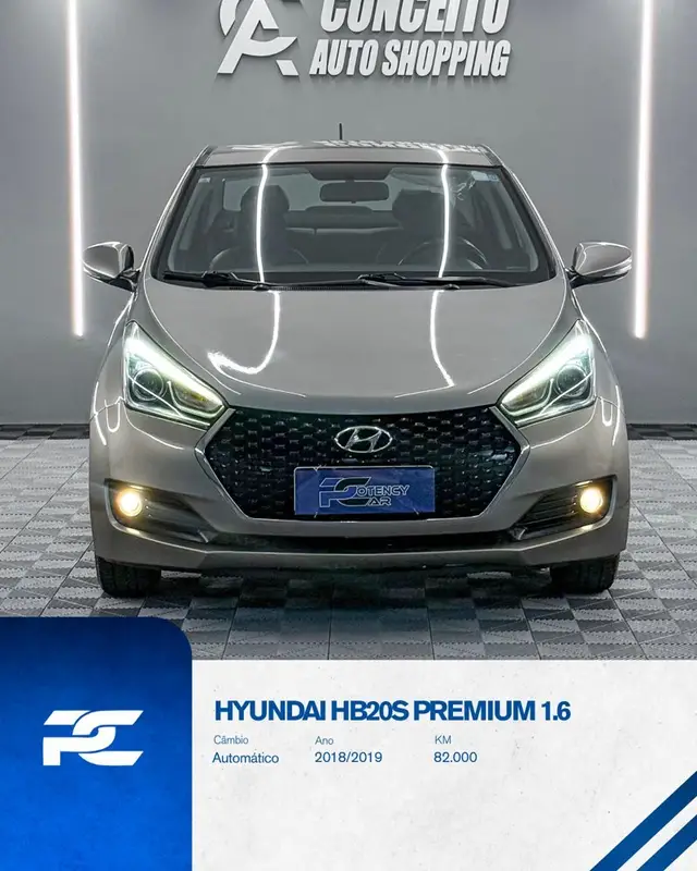 Carro Hyundai HB20S 2019 1.6 Premium (Aut) (Flex)