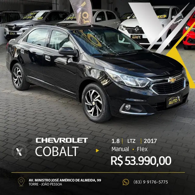 Carro Chevrolet Cobalt 2017 LTZ 1.8 8V (Flex)