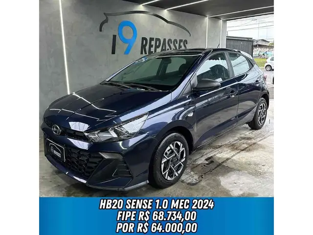 Carro Hyundai HB20 2024 Sense 1.0 (Mec.)