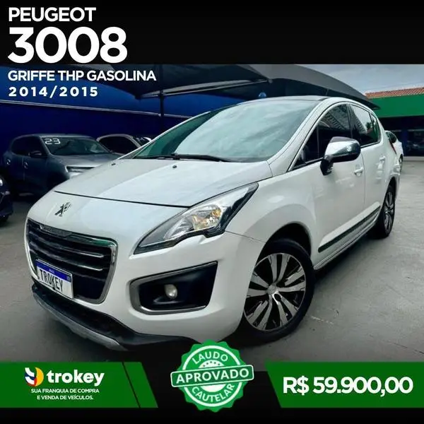 Carro Peugeot 3008 2015 1.6 THP Griffe (Aut)