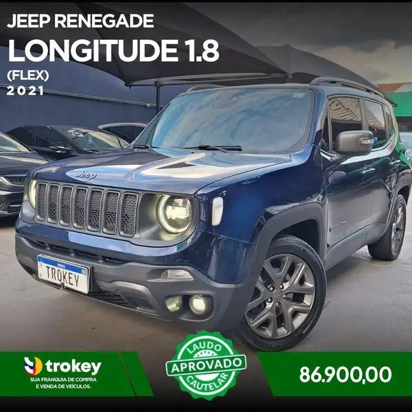 Carro Jeep Renegade 2021 Longitude 1.8 4x2 (Aut) (Flex)