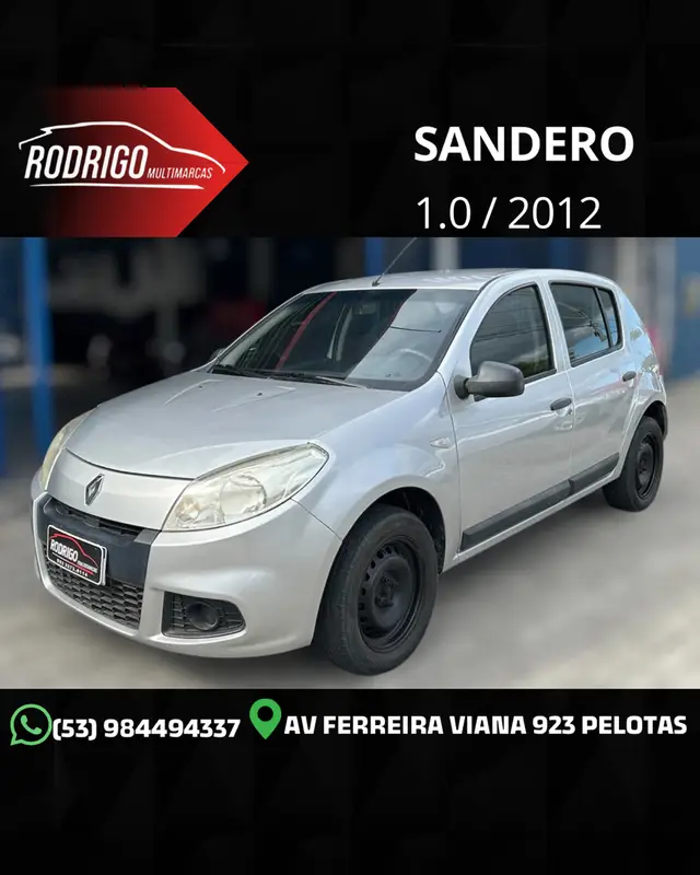 Carro Renault Sandero 2012 Authentique 1.0 16V (flex)