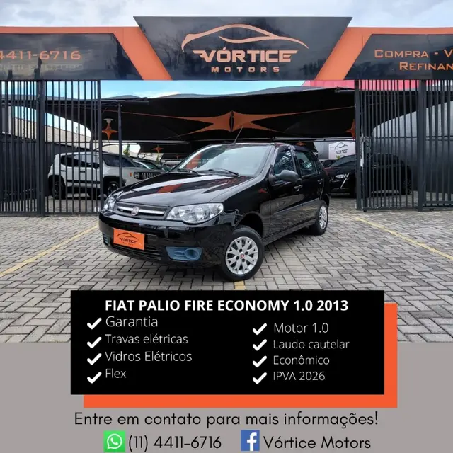 Carro Fiat Palio 2013 Fire 1.0 8V (Flex) 4p