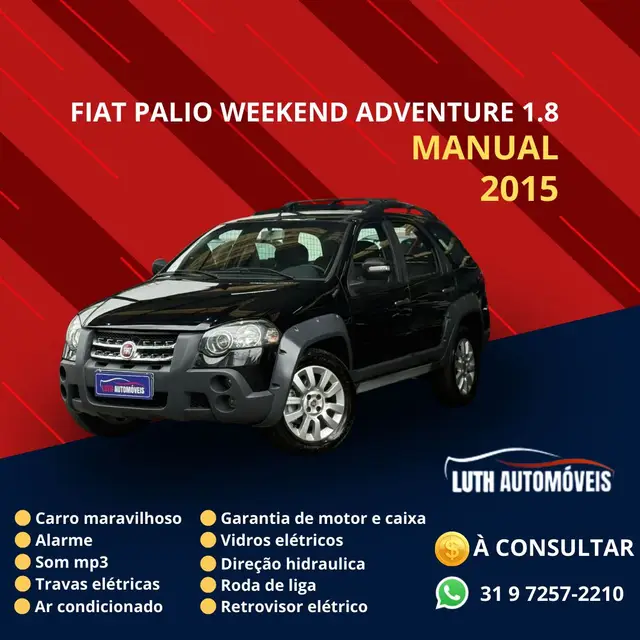 Carro Fiat Weekend 2015 Adventure Locker 1.8 8V (Flex)