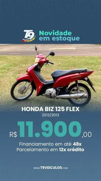 Moto Honda Biz 125 2013 ES