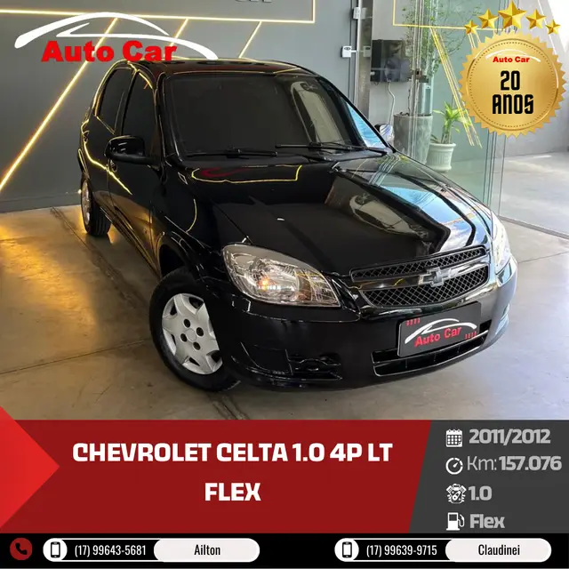Carro Chevrolet Celta 2012 LT 1.0 (Flex)