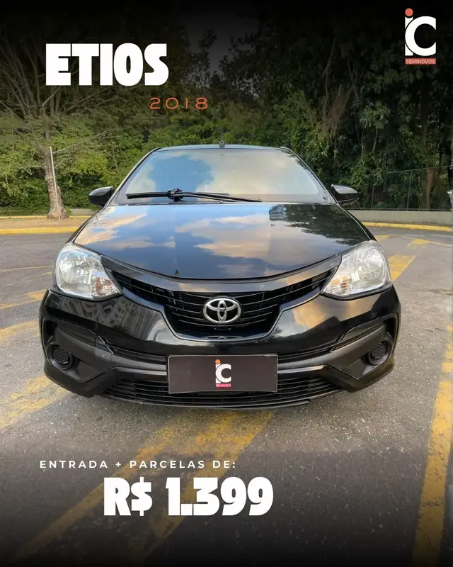 Carro Toyota Etios 2018 XS 1.5 (Flex)
