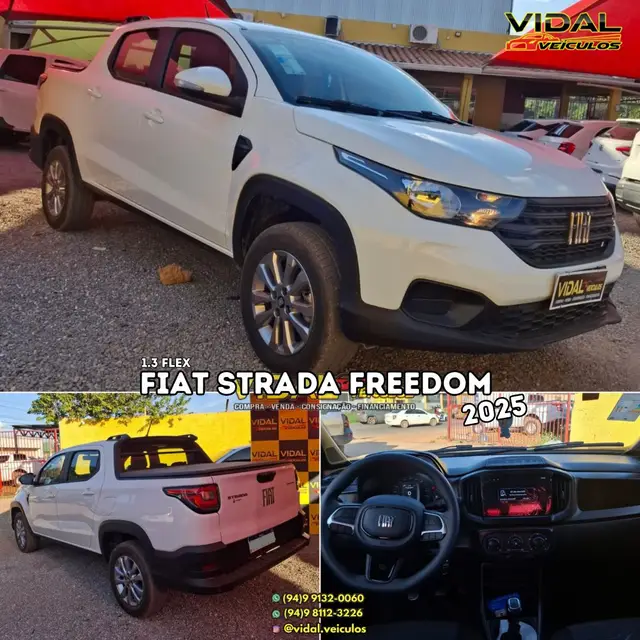 Carro Fiat Strada 2025 Freedom 1.3 Flex 8V CD