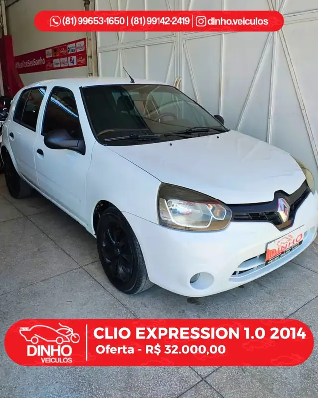 Carro Renault Clio 2014 Expression 1.0 16V (Flex)
