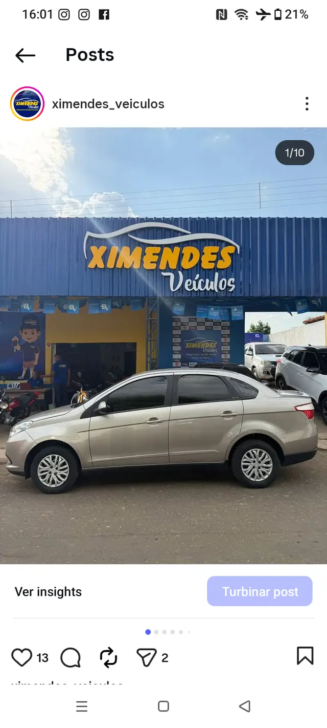 Carro Fiat Grand Siena 2014 Evo Attractive 1.4 8V (Flex)