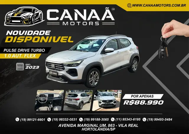 Carro Fiat Pulse 2023 Drive 200 Turbo (flex) (aut)