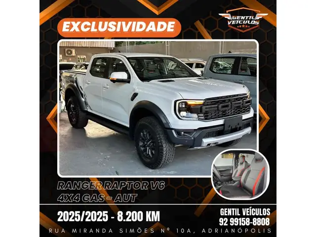 Carro Ford Ranger Cabine Dupla 2025 Limited 3.0