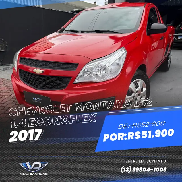 Carro Chevrolet Montana 2017 LS 1.4 (Flex)