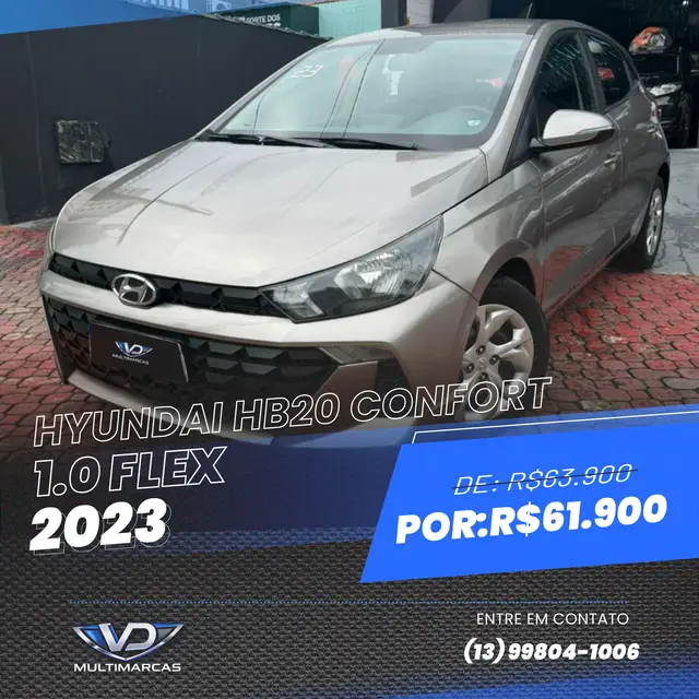Carro Hyundai HB20 2023 Comfort 1.0 (Flex)