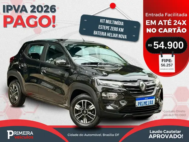 Carro Renault Kwid 2024 Intense 1.0 12v SCe (Flex)