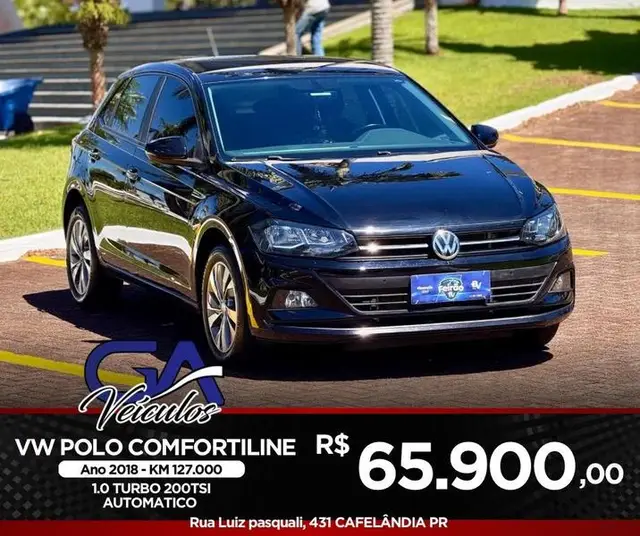 Carro Volkswagen Polo 2018 1.0 200 TSI Comfortline (Aut) (Flex)
