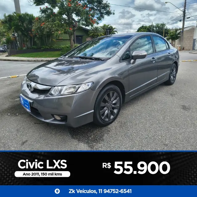 Carro Honda Civic 2011 New  LXL 1.8 i-VTEC (Couro) (Flex)