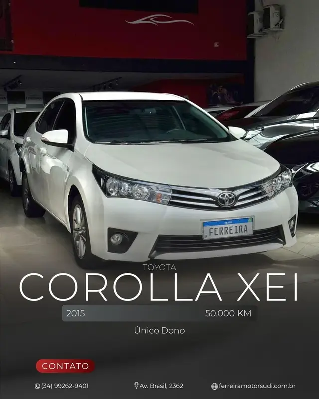 Carro Toyota Corolla 2015 2.0 XEi Multi-Drive S (Flex)