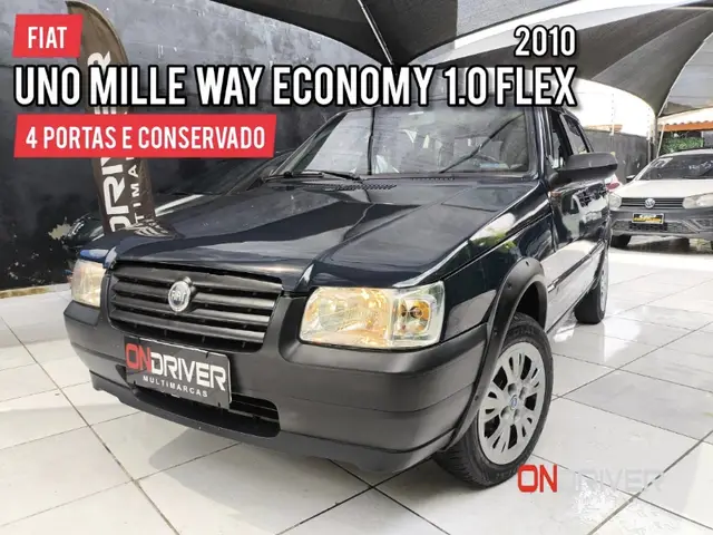Carro Fiat Uno Mille 2010 Uno Mille Celeb. WAY ECON. 1.0 F.Flex 4p
