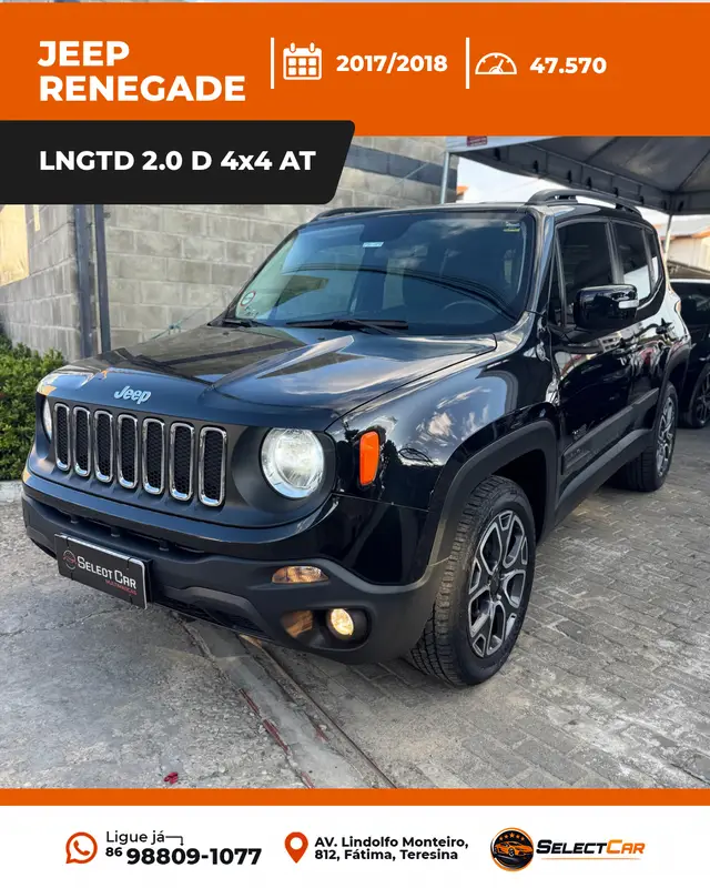 Carro Jeep Renegade 2018 Longitude 2.0 TDI 4x4 (Aut)