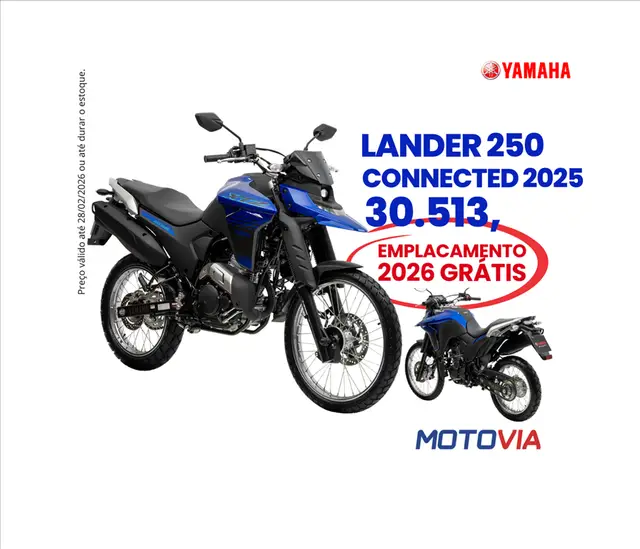 Moto Yamaha XTZ 250 Lander 2025 Connected