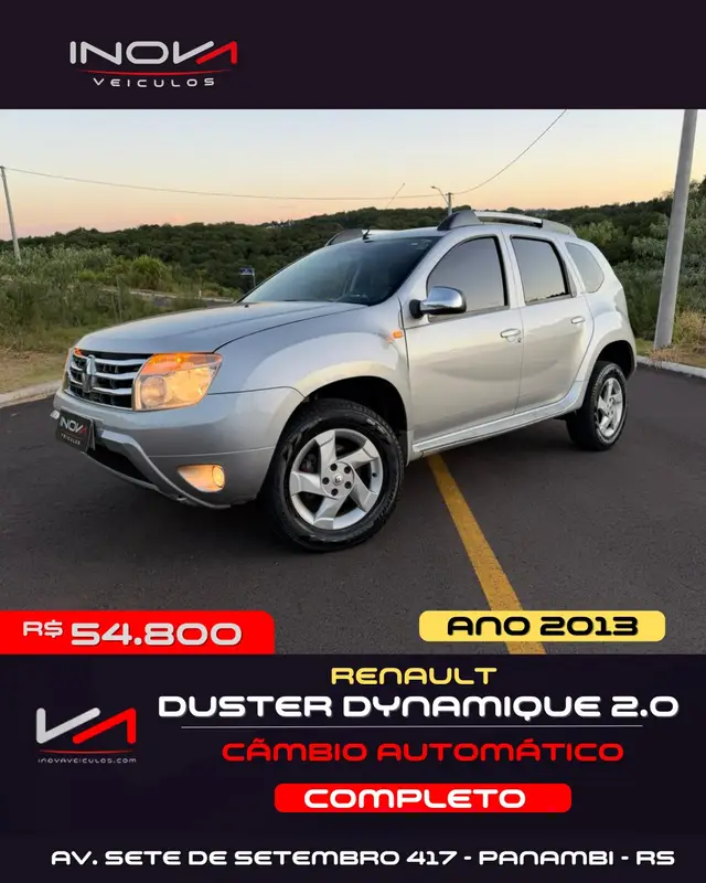 Carro Renault Duster 2013 2.0 16V Dynamique (Flex)(Aut)