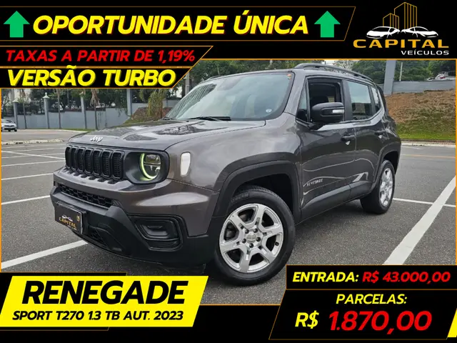 Carro Jeep Renegade 2023 T270 1.3 Turbo 4x2